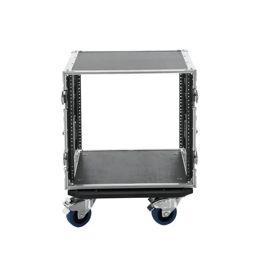 Gator G-TOUR 10U CAST 10RU, 17" Deep ATA Flight Rack Case with Casters AV Carts Gator