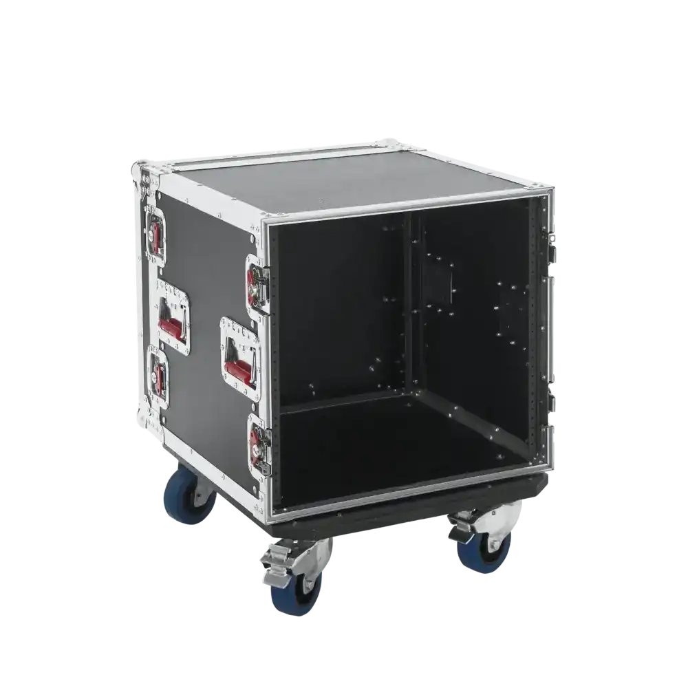 Gator G-TOUR 10U CAST 10RU, 17" Deep ATA Flight Rack Case with Casters AV Carts Gator