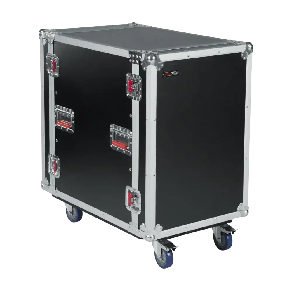 Gator G-TOUR16UCA-24D 16RU, 24" Deep ATA Flight Rack Case with Casters AV Carts Gator