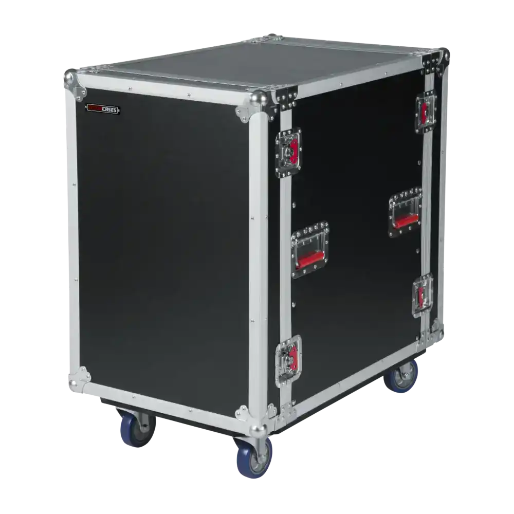 Gator G-TOUR16UCA-24D 16RU, 24" Deep ATA Flight Rack Case with Casters AV Carts Gator
