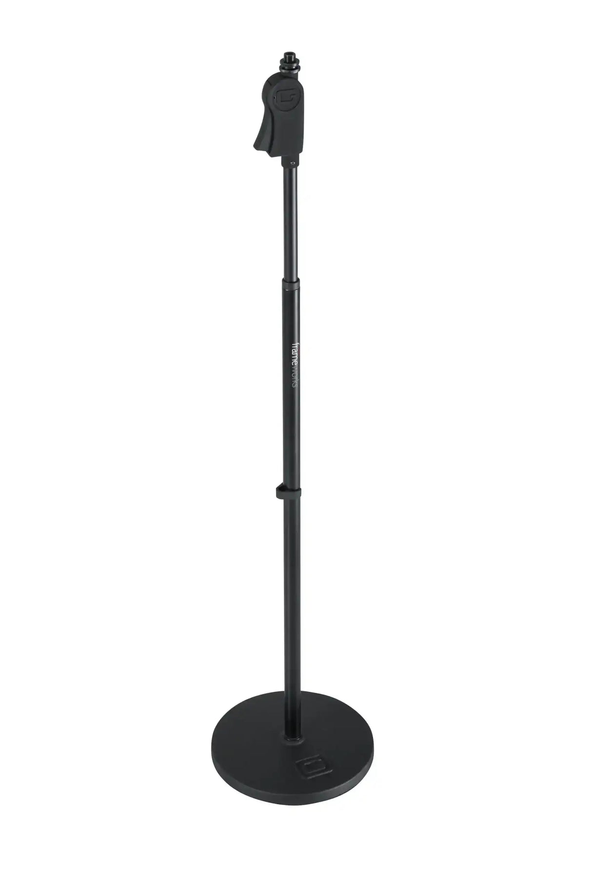 Gator GFW-MIC-1001 10" Round Base Microphone Stand with One-Handed Clutch Microphone Accessories Gator