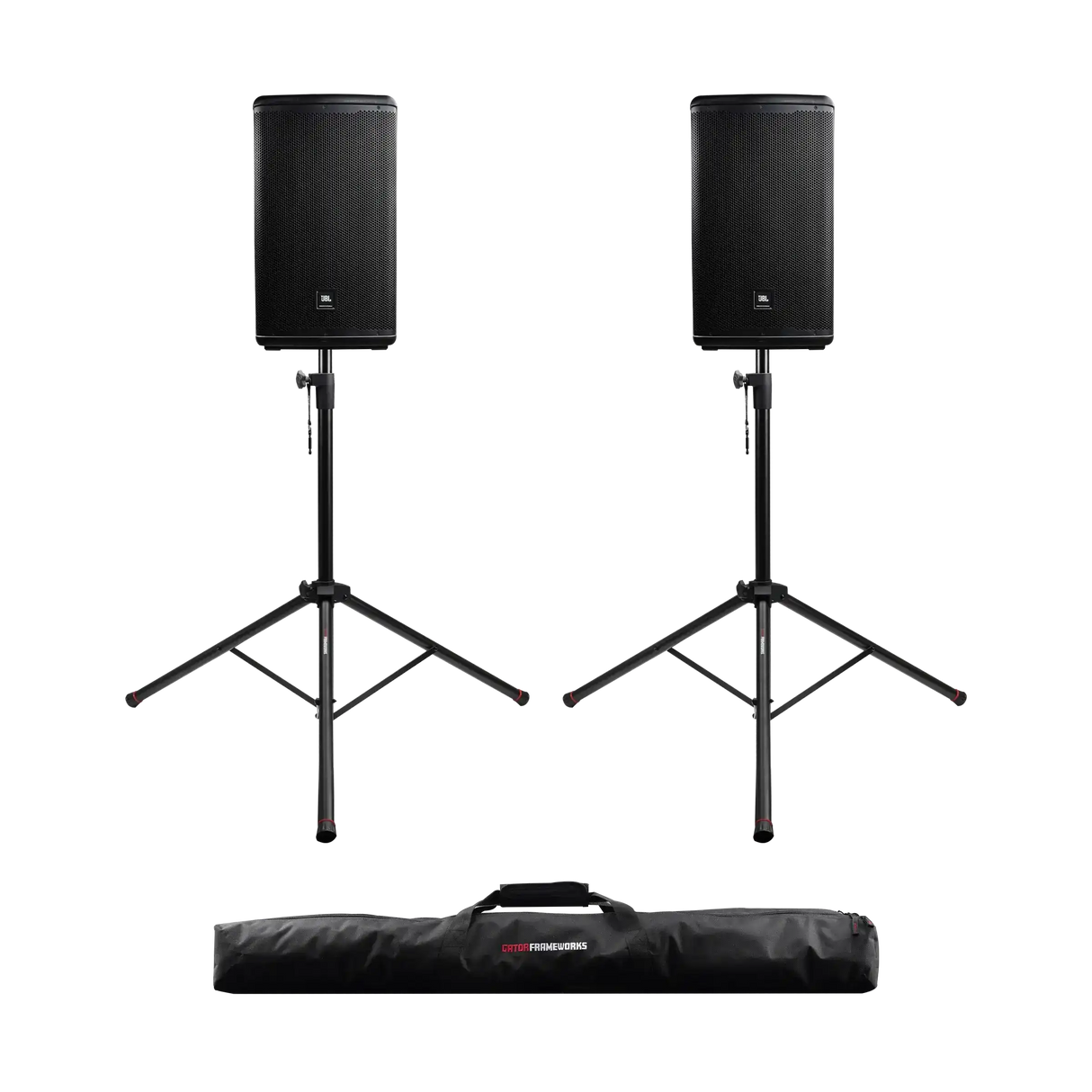 Gator GFW-SPK-2000SET 2x Speaker Stands with Carrying Bag Speakers Gator