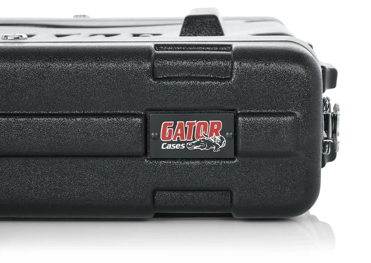 Gator GR-2L 2RU, 19" Deep Locking Rack Case with Front, Rear Rails AV Carts Gator