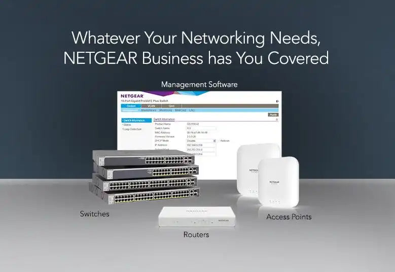 Netgear 8-Port Gigabit Ethernet Smart Switch with Cloud Management Networking Netgear