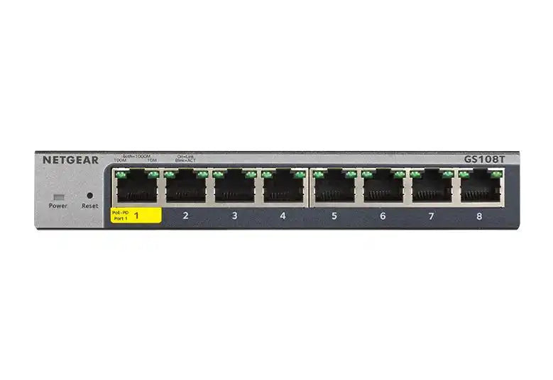 Netgear 8-Port Gigabit Ethernet Smart Switch with Cloud Management Networking Netgear