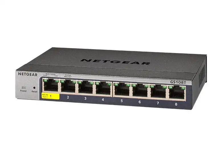 Netgear 8-Port Gigabit Ethernet Smart Switch with Cloud Management Networking Netgear
