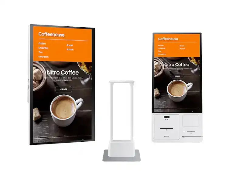 Samsung Tizen Kiosk Touch Screen, Kiosk Connection Box and Stand for 24in Kiosk Bundle Interactive Displays Samsung