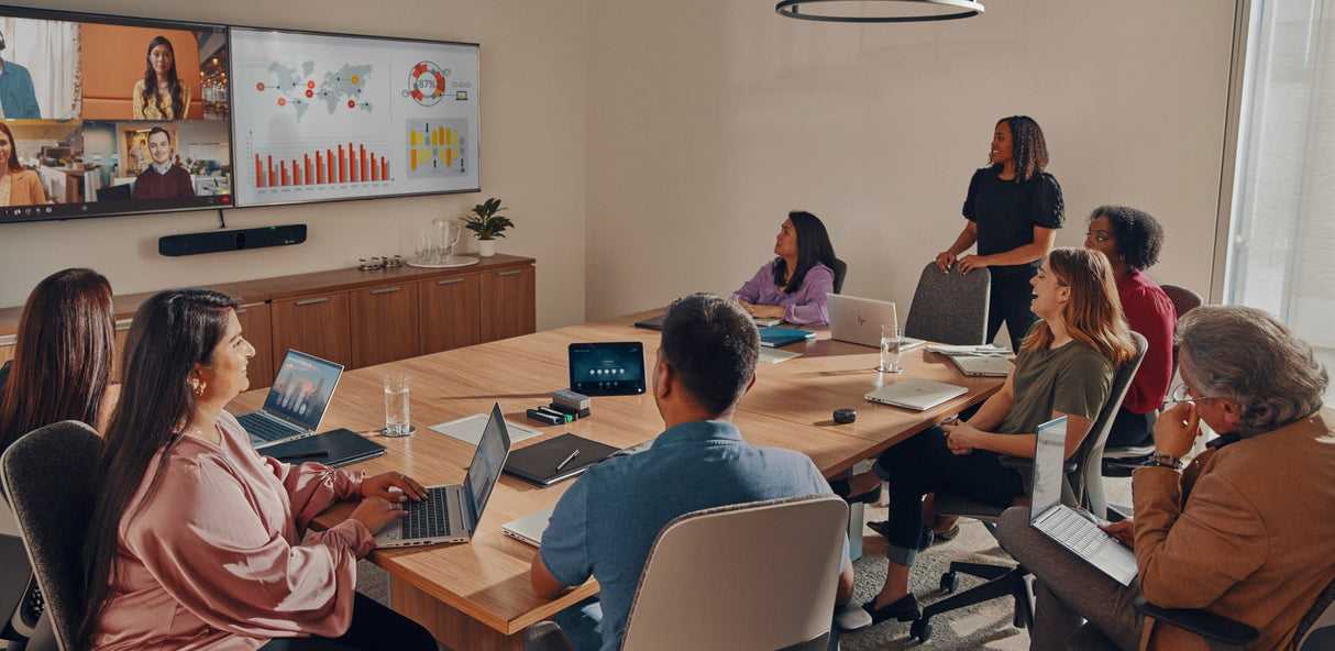 Poly Studio X70 – All-In-One 4K Video Bar (TAA Compliant) Video Conferencing Poly