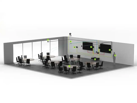 Shure Microflex IMXF5 IntelliMix™ Foundation System Base Kit for Microsoft Teams Flex Rooms Video Conferencing Shure