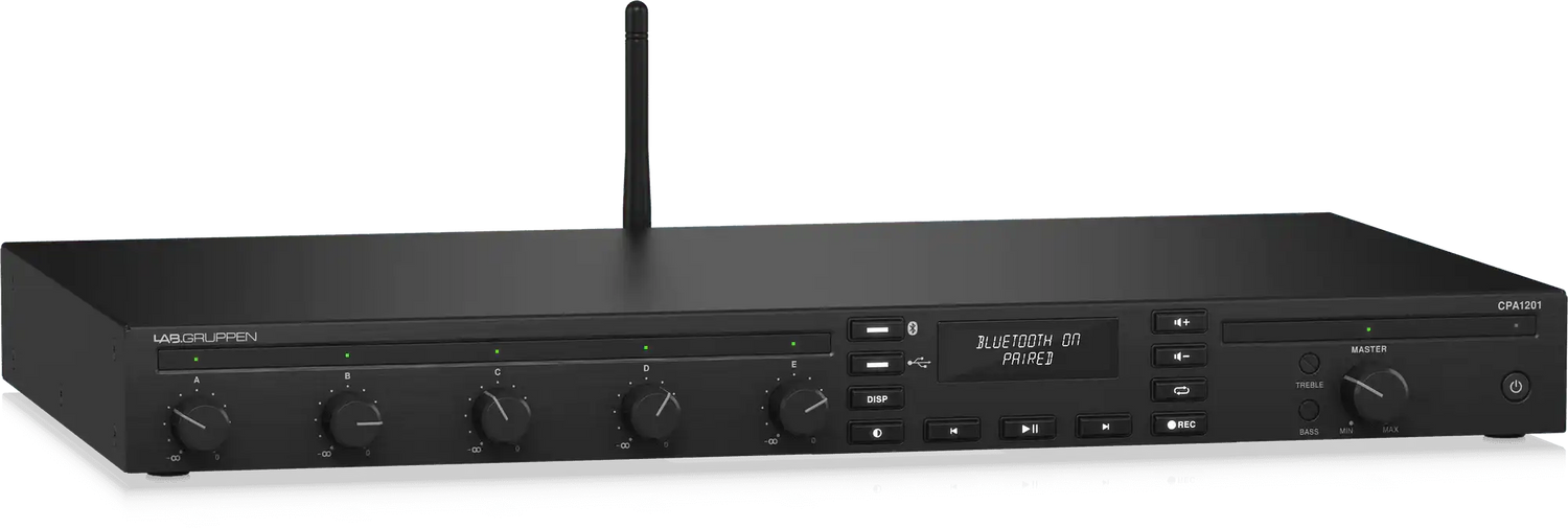 Lab Gruppen CPA1201 120W Commercial Mixer Amplifier with 5 Inputs, Bluetooth Audio Amplifiers Lab Gruppen