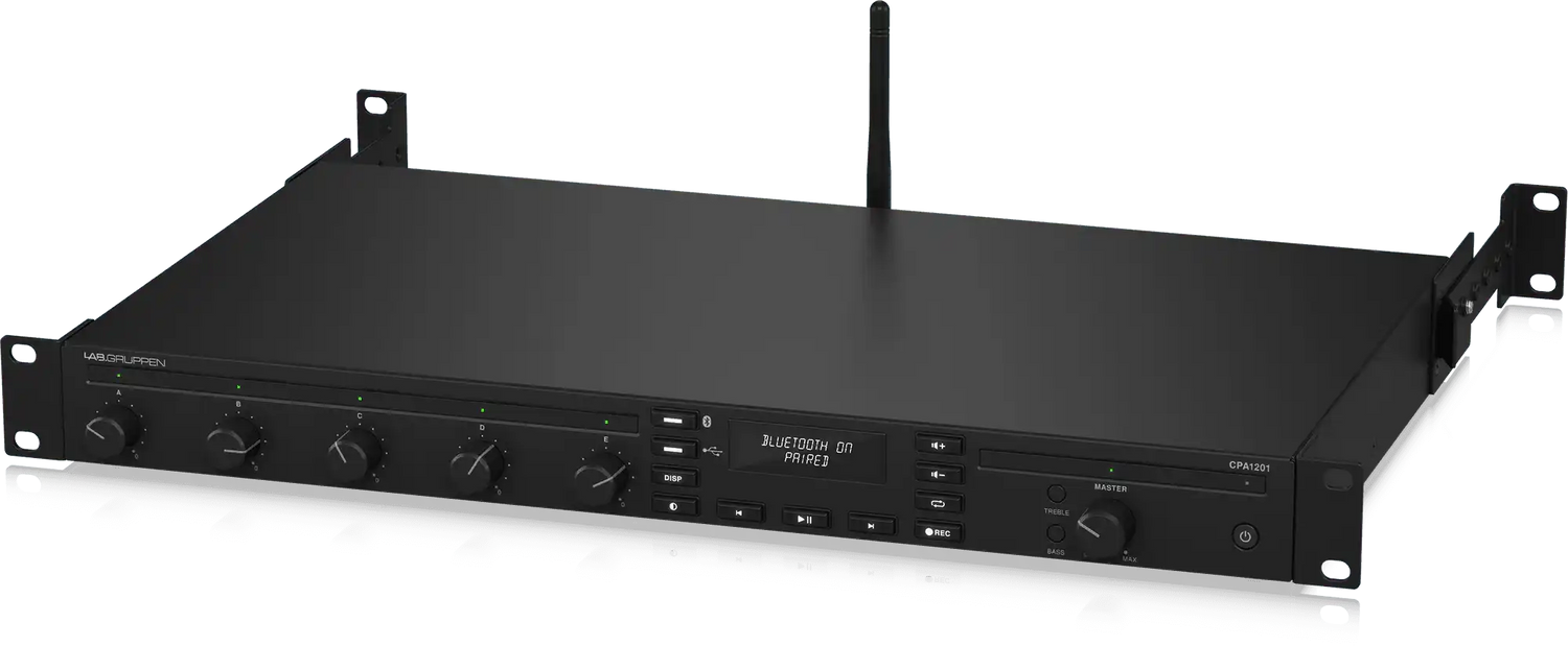 Lab Gruppen CPA1201 120W Commercial Mixer Amplifier with 5 Inputs, Bluetooth Audio Amplifiers Lab Gruppen