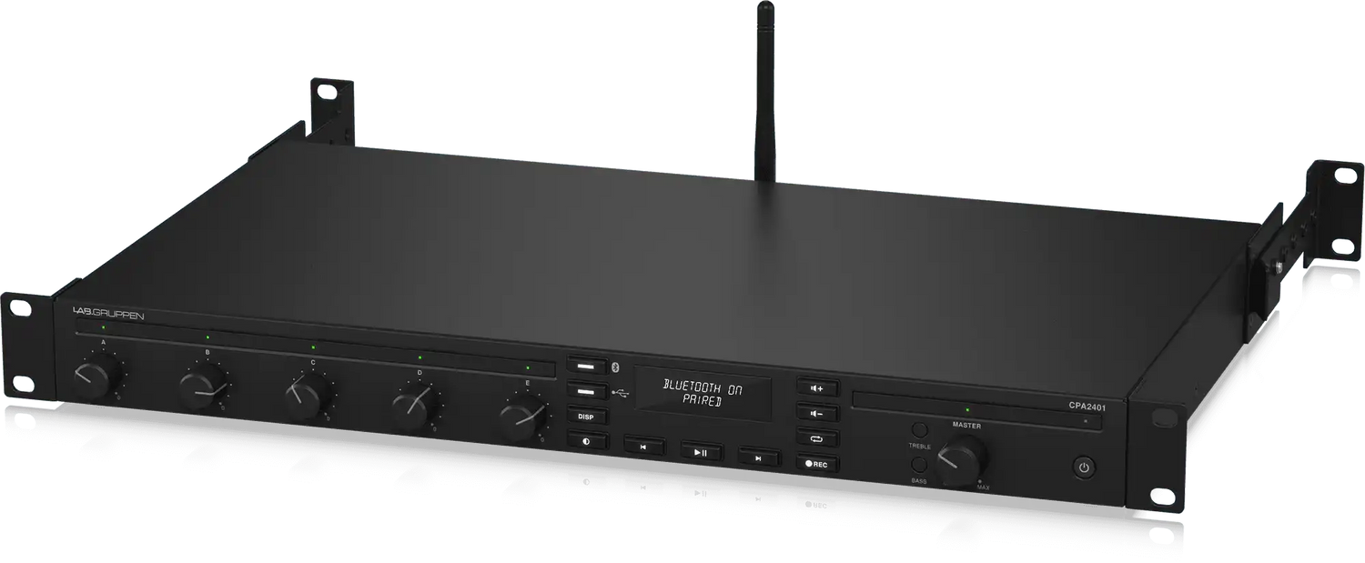 Lab Gruppen CPA2401 240W Commercial Mixer Amplifier with 5 Inputs, Bluetooth Audio Amplifiers Lab Gruppen