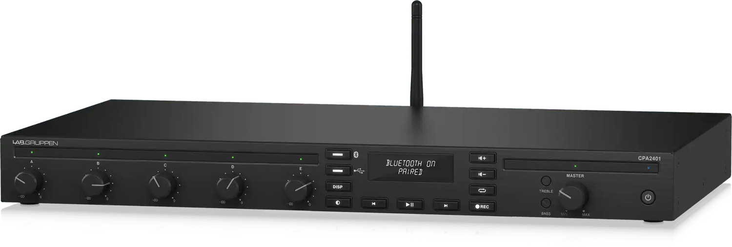Lab Gruppen CPA2401 240W Commercial Mixer Amplifier with 5 Inputs, Bluetooth Audio Amplifiers Lab Gruppen