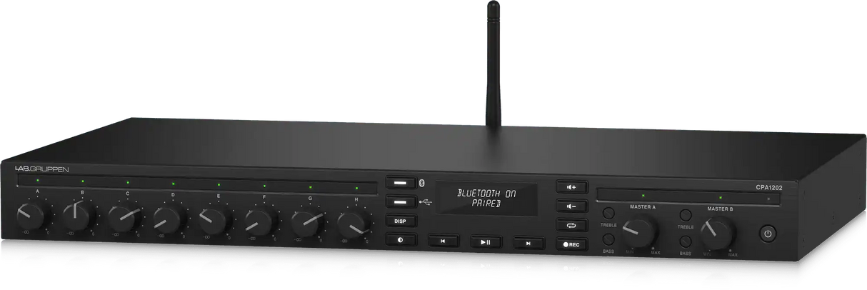 Lab Gruppen CPA1202 2 x 120W Commercial Mixer Amplifier with 8 Inputs, Bluetooth Audio Amplifiers Lab Gruppen