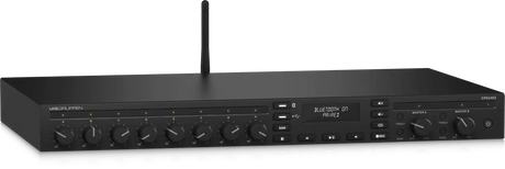 Lab Gruppen CPA2402 2 x 240 Watt Commercial Mixer Amplifier with 8 Inputs, Bluetooth Streaming, USB Media Player Audio Amplifiers Lab Gruppen