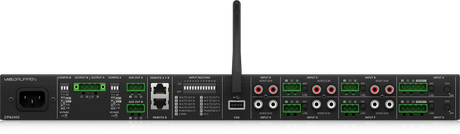 Lab Gruppen CPA2402 2 x 240 Watt Commercial Mixer Amplifier with 8 Inputs, Bluetooth Streaming, USB Media Player Audio Amplifiers Lab Gruppen