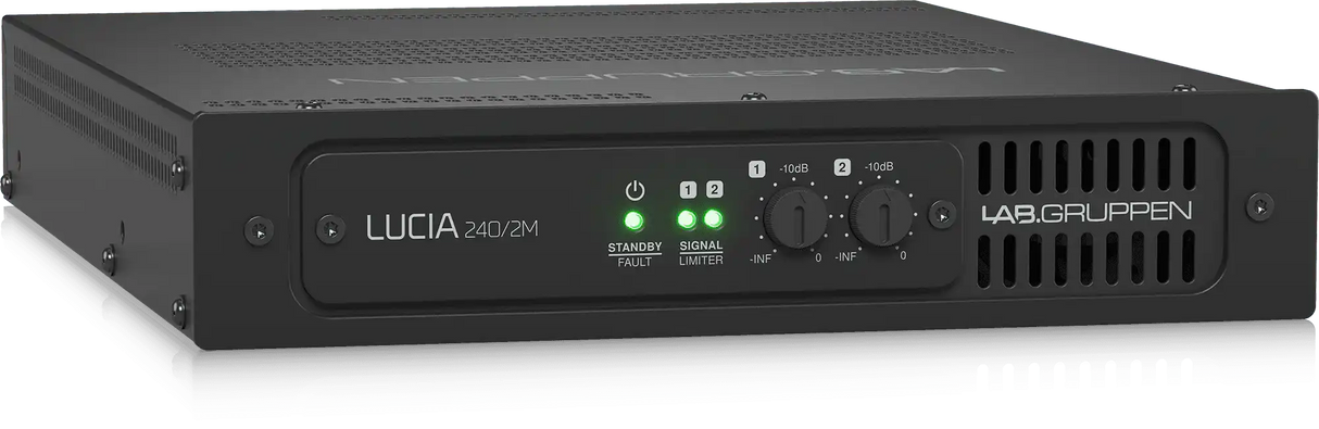 Lab Gruppen LUCIA 240/2M Compact Matrix Amplifier for Installations (2 x 120W) - LUCIA240/2M Audio Amplifiers Lab Gruppen