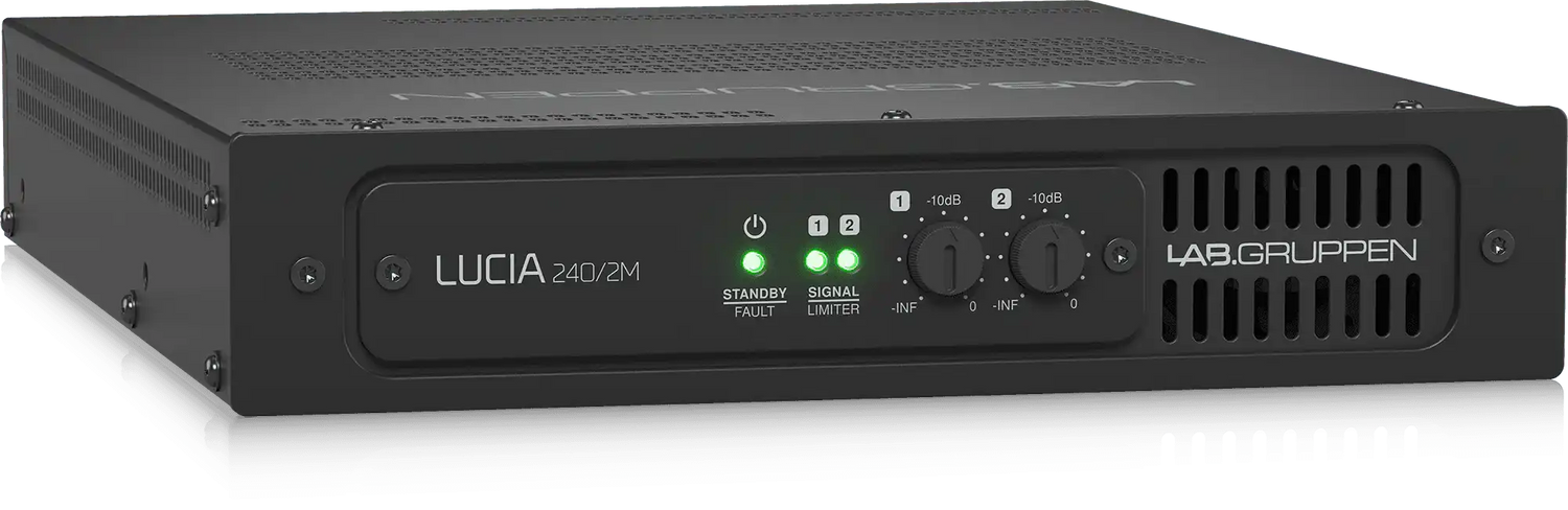 Lab Gruppen LUCIA 240/2M Compact Matrix Amplifier for Installations (2 x 120W) - LUCIA240/2M Audio Amplifiers Lab Gruppen