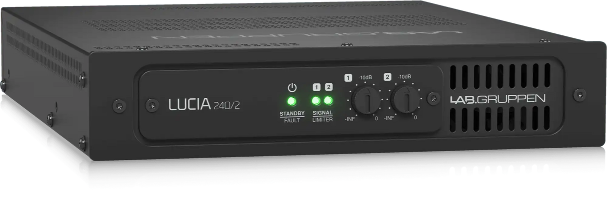 Lab Gruppen LUCIA 240/2 Compact Amplifier for Installations (2 x 120W) - LUCIA240/2 Audio Amplifiers Lab Gruppen