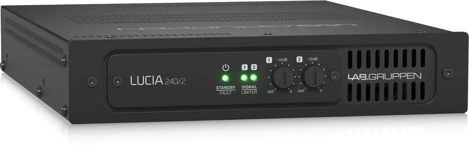 Lab Gruppen LUCIA 240/2 Compact Amplifier for Installations (2 x 120W) - LUCIA240/2 Audio Amplifiers Lab Gruppen