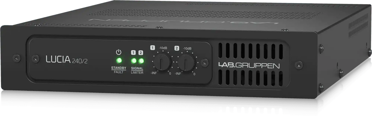 Lab Gruppen LUCIA 240/2 Compact Amplifier for Installations (2 x 120W) - LUCIA240/2 Audio Amplifiers Lab Gruppen