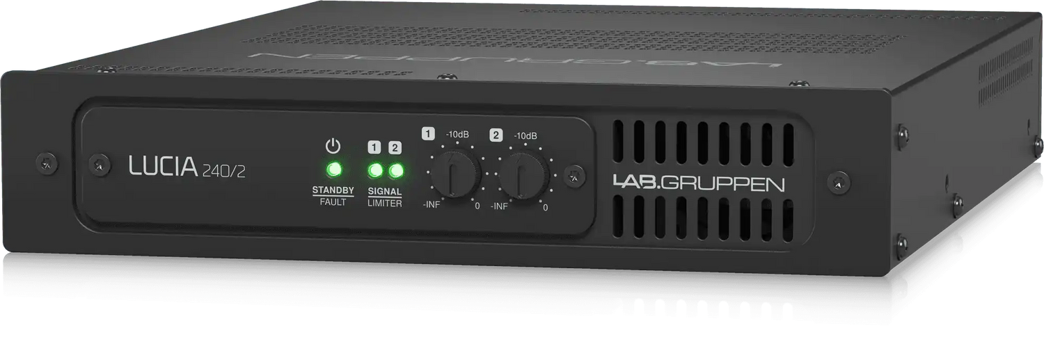 Lab Gruppen LUCIA 240/2 Compact Amplifier for Installations (2 x 120W) - LUCIA240/2 Audio Amplifiers Lab Gruppen