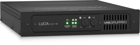 Lab Gruppen LUCIA 240/1-70 Compact Mono Amplifier for High-Impedance 70V Installations (1 x 240W) - LUCIA240/1-70 Audio Amplifiers Lab Gruppen