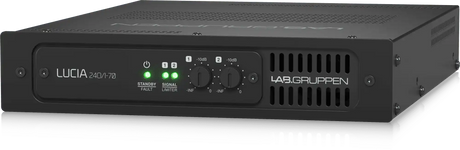 Lab Gruppen LUCIA 240/1-70 Compact Mono Amplifier for High-Impedance 70V Installations (1 x 240W) - LUCIA240/1-70 Audio Amplifiers Lab Gruppen