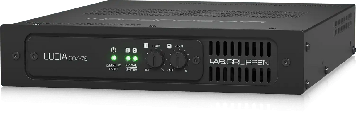 Lab Gruppen LUCIA 60/1-70 Compact Mono Amplifier for High-Impedance 70V Installations (1 x 60W) - LUCIA60/1-70 Audio Amplifiers Lab Gruppen