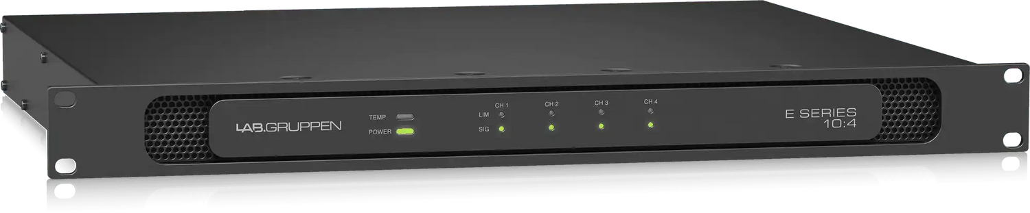 Lab Gruppen E10:4 - 1000 Watt Amplifier with 4 Flexible Output Channels for Installation Applications Audio Amplifiers Lab Gruppen