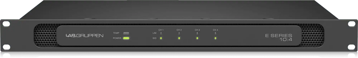 Lab Gruppen E10:4 - 1000 Watt Amplifier with 4 Flexible Output Channels for Installation Applications Audio Amplifiers Lab Gruppen