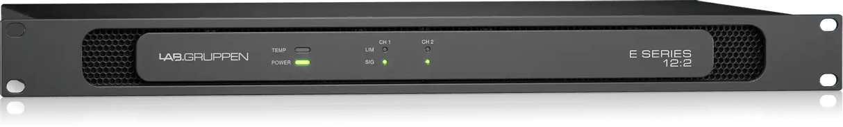 Lab Gruppen E12:2 - 1200 Watt Amplifier with 2 Flexible Output Channels for Installation Applications Audio Amplifiers Lab Gruppen