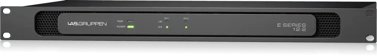 Lab Gruppen E12:2 - 1200 Watt Amplifier with 2 Flexible Output Channels for Installation Applications Audio Amplifiers Lab Gruppen