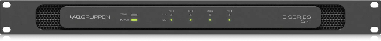 Lab Gruppen E 5:4 500 Watt Amplifier with 4 Flexible Output Channels for Installation Applications Audio Amplifiers Lab Gruppen