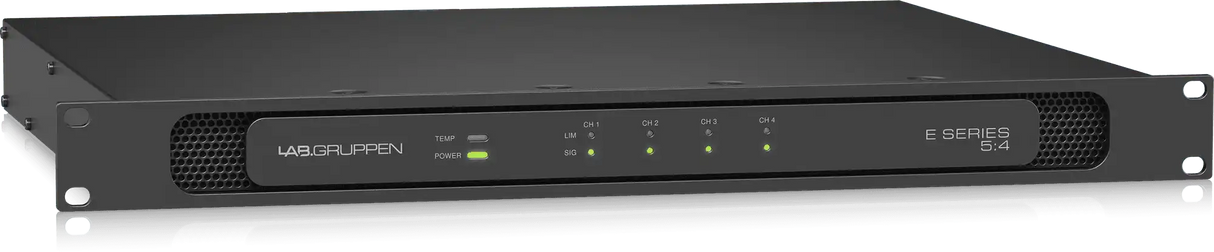 Lab Gruppen E 5:4 500 Watt Amplifier with 4 Flexible Output Channels for Installation Applications Audio Amplifiers Lab Gruppen