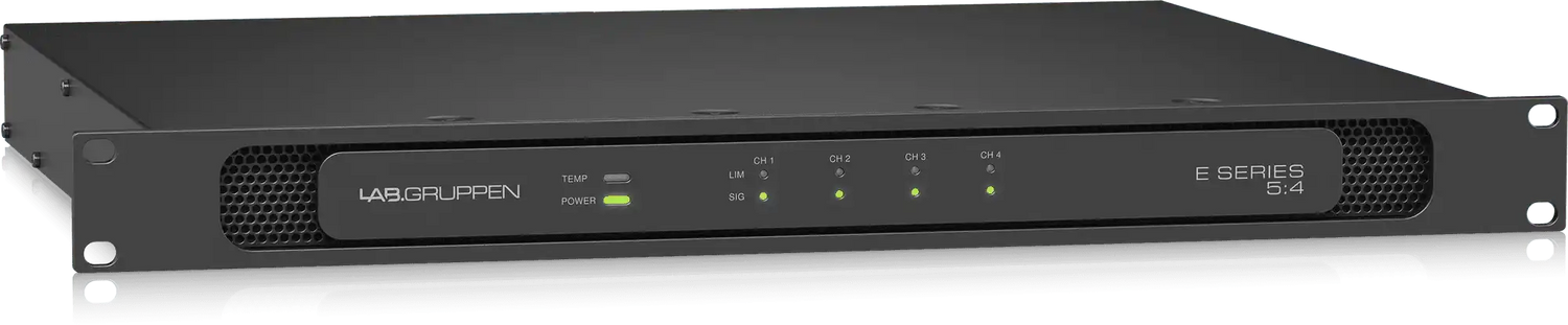 Lab Gruppen E 5:4 500 Watt Amplifier with 4 Flexible Output Channels for Installation Applications Audio Amplifiers Lab Gruppen