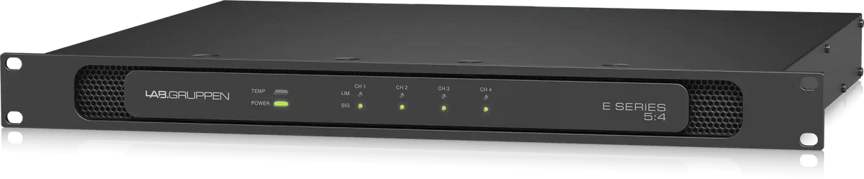 Lab Gruppen E 5:4 500 Watt Amplifier with 4 Flexible Output Channels for Installation Applications Audio Amplifiers Lab Gruppen