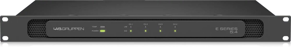 Lab Gruppen E 5:4 500 Watt Amplifier with 4 Flexible Output Channels for Installation Applications Audio Amplifiers Lab Gruppen