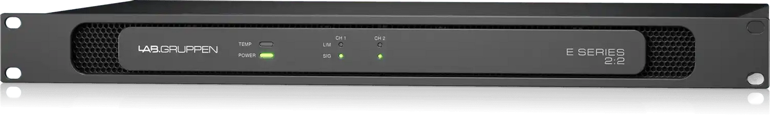 Lab Gruppen E2:2 - 200 Watt Amplifier with 2 Flexible Output Channels for Installation Applications Audio Amplifiers Lab Gruppen