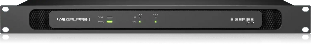 Lab Gruppen E2:2 - 200 Watt Amplifier with 2 Flexible Output Channels for Installation Applications Audio Amplifiers Lab Gruppen