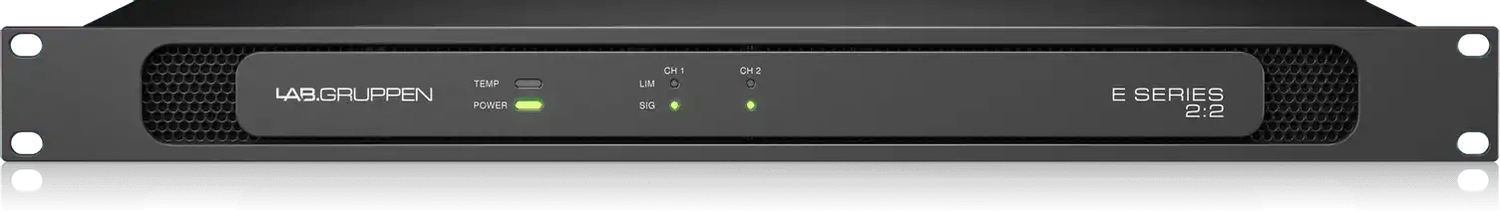 Lab Gruppen E2:2 - 200 Watt Amplifier with 2 Flexible Output Channels for Installation Applications Audio Amplifiers Lab Gruppen