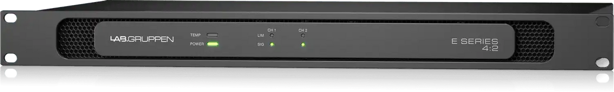 Lab Gruppen E4:2 - 400 Watt Amplifier with 2 Flexible Output Channels for Installation Applications Audio Amplifiers Lab Gruppen