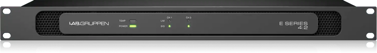 Lab Gruppen E4:2 - 400 Watt Amplifier with 2 Flexible Output Channels for Installation Applications Audio Amplifiers Lab Gruppen