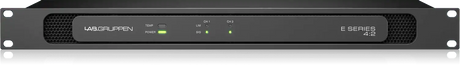 Lab Gruppen E4:2 - 400 Watt Amplifier with 2 Flexible Output Channels for Installation Applications Audio Amplifiers Lab Gruppen