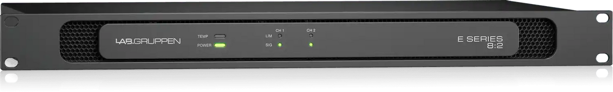 Lab Gruppen E8:2 Ampllfier 2-Channel Power Amplifier with Low Impedance and 70-100V Operation Audio Amplifiers Lab Gruppen