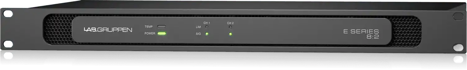 Lab Gruppen E8:2 Ampllfier 2-Channel Power Amplifier with Low Impedance and 70-100V Operation Audio Amplifiers Lab Gruppen