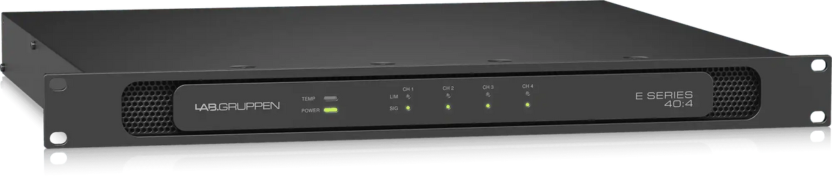 Lab Gruppen E 40:4 4,000 Watt Amplifier with 4 Flexible Output Channels for Installation Applications Audio Amplifiers Lab Gruppen