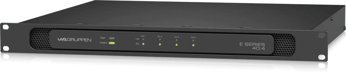 Lab Gruppen E 40:4 4,000 Watt Amplifier with 4 Flexible Output Channels for Installation Applications Audio Amplifiers Lab Gruppen