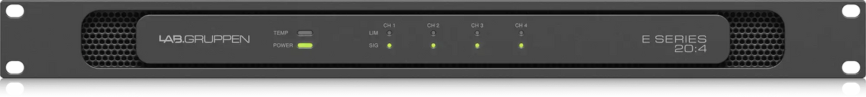 Lab Gruppen E 20:4 2,000 Watt Amplifier with 4 Flexible Output Channels for Installation Applications Audio Amplifiers Lab Gruppen