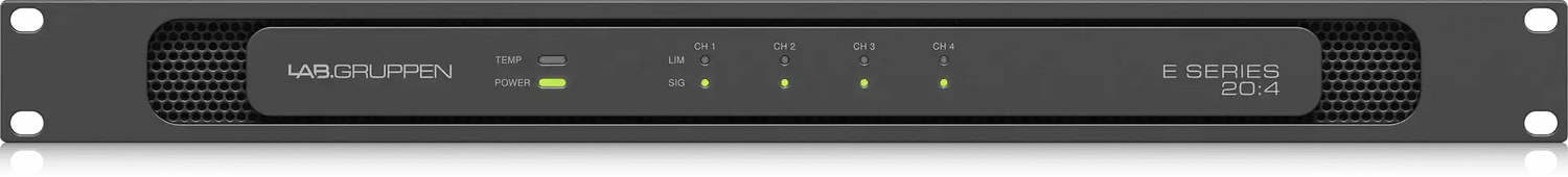 Lab Gruppen E 20:4 2,000 Watt Amplifier with 4 Flexible Output Channels for Installation Applications Audio Amplifiers Lab Gruppen